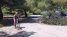 Fucking my bike on a public road, nearly got caught