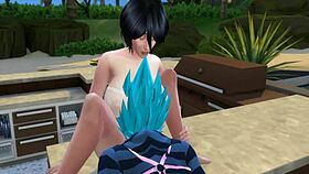 In this parody, Mikasa seduces Vegeta while learning to cook, promising better sex than Bulma