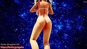 Kanon Performs Nude Dance On Sand Planet In 3D Anime