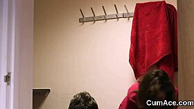 hot doll swallows jizz load on face in bizarre blowbang