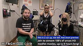 doctor-tampa gives channy crossfire intense hitachi orgasms during college physical