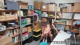 Petite College Girl In Police Uniform Steals