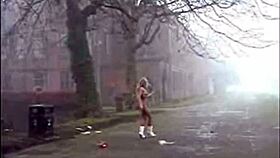 Slutty British Amateur Flashing Her Body Around Town