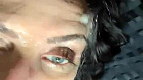 Sandra Receives a Candid Brutal Facial Treatment