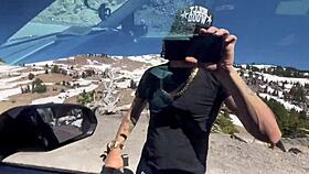 Blonde slut says, 'Suck my balls in the car'