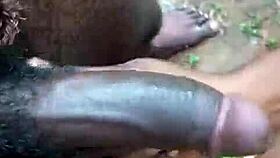 Mature couple enjoys romantic doggystyle sex outdoors