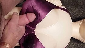 Let's Have Some Handjob Fun With Dolly, She Wears Bra And Gets Cumshot
