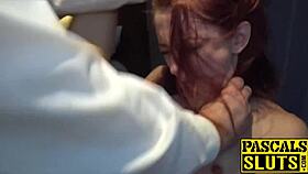 Redhead Andi Dye Stretched With Maledom Cock And Cumshot