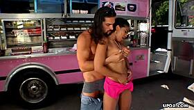 ebony babe emy reyes getting fucked and sucked right outdoors, wow 😍