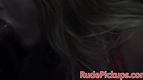 Stranded babe feels intense pleasure from stranger's hard fuck