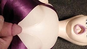 Let's Have Some Handjob Fun With Dolly, She Wears Bra And Gets Cumshot