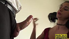 Fetish slut in pantyhose intensely fingered