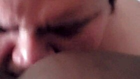 Bbw lady eating black fruit