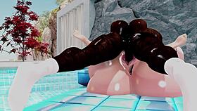 The Milk Man Delivers to Hairy Pussy with Big Black Cock!