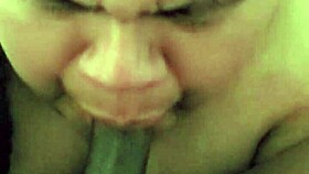 Bbw lady eating black fruit