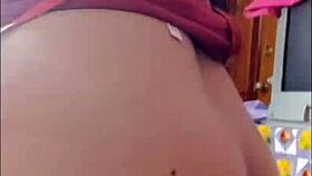 Brunette girl with big ass rides cock hard until she squirts