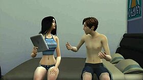 My Cousin Apologizes by Sucking Me and Gets Her Ass Broken