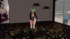 gumi vocaloid gets animated with big tits and ass in this hentai mmd scene