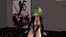 gumi vocaloid gets animated with big tits and ass in this hentai mmd scene