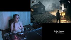 This Naked Brunette BBW Shows Off Her Big Natural Tits In Lesbian Fun