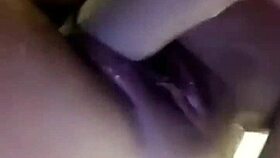 slutty girl with big boobs squirts while masturbating huge dildo in the shower 😈