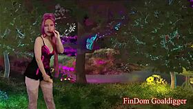 Hey, joy enjoys cum eating in femdom domination