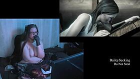 This Naked Brunette BBW Shows Off Her Big Natural Tits In Lesbian Fun