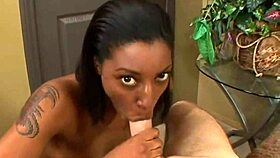 sexy ebony teen 18+ sucks white cock with pure skill! 😘