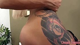 Bruninha Tugs and Inserts Dildo Suggestively