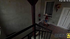 Debt4k blonde Czech babe watched closely in intense POV sex scene