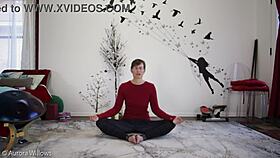 Yoga Lesson With A Russian Milf