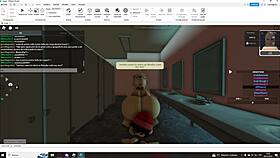 This slut gets knocked up in Roblox by a futanari character