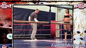 European Babes Muff Diving In Boxing Ring?