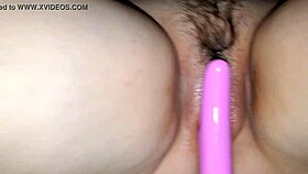hey, check this homemade milf with big boobs creaming on her pink vibrator!