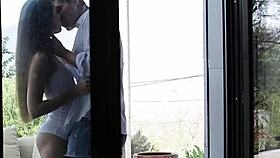 Petite classy babe assfucked from behind