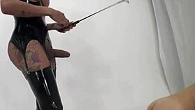 Keylla Marques Breaks His Slave's Ass With Anal Assfucking And Riding.