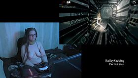 This Naked Brunette BBW Shows Off Her Big Natural Tits In Lesbian Fun