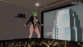 gumi vocaloid gets animated with big tits and ass in this hentai mmd scene