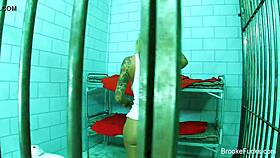 Brooke banner masturbates tits and ass in jail cell?