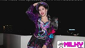 I'm your bitch, cachera bitch caporal, dancing milf with huge tits caught in public.