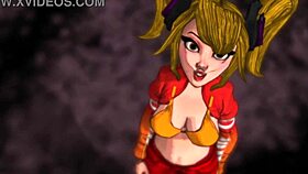 Sampling the sweet slim thick curvy booty of this 3d cartoon model.