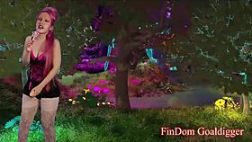 Hey, joy enjoys cum eating in femdom domination