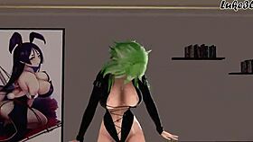 gumi vocaloid gets animated with big tits and ass in this hentai mmd scene