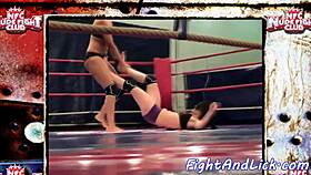 European Babes Muff Diving In Boxing Ring?