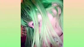 Fat Emo Couple with Piercings and Goth Style Engage in Amateur Sex with Monster Cock