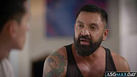 stepdad dominic pacifico intensely fucks stepson nicholas adams