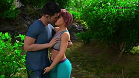 audrey and john watch the couple having sex in dusklight manor while she gives him a handjob