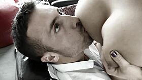 Suck those big tits, he says in public