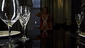 mommy noel giving her ass to the good boy in lingerie with tattoos