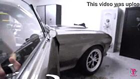 Oh wow, I met this latina babe in the parking lot and fucked her in my Mustang 67!